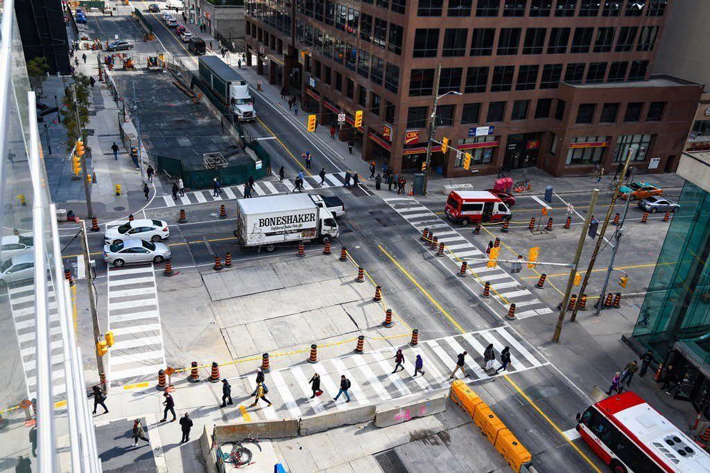 Intersection at Yonge and Eglinton
