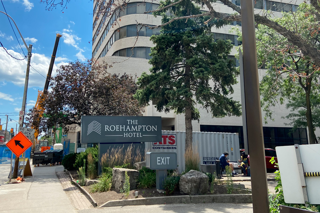 Roehampton Hotel turned homeless shelter