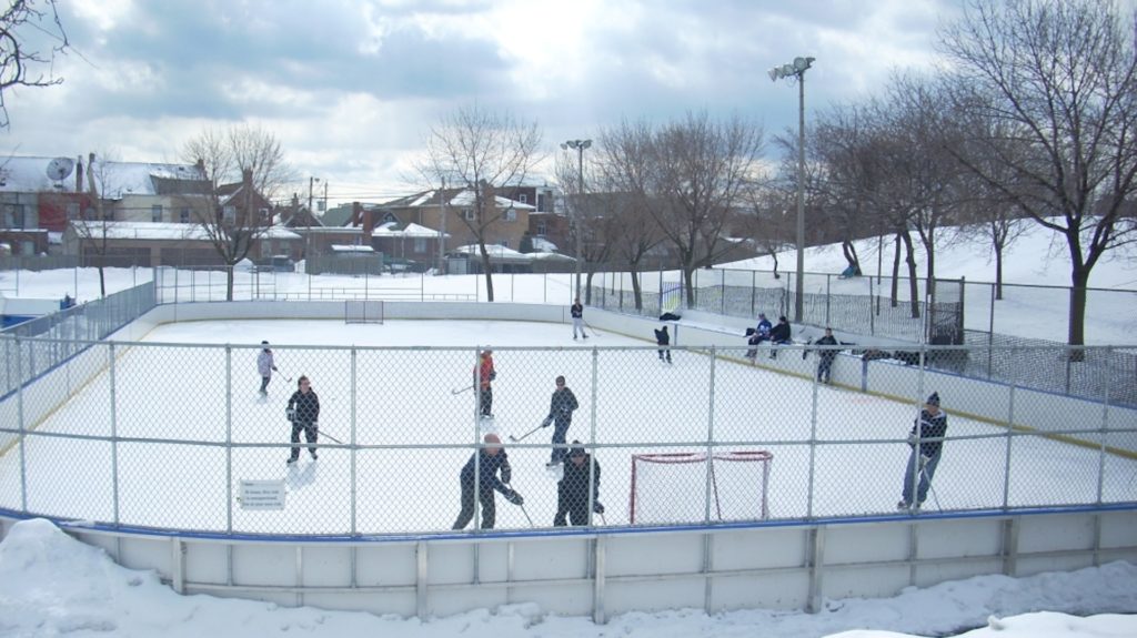 Wallace Emerson outdoor hockey rink
