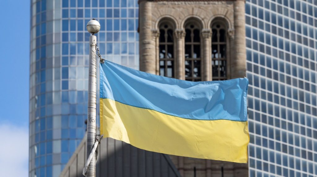 Ukraine flag raised in Toronto