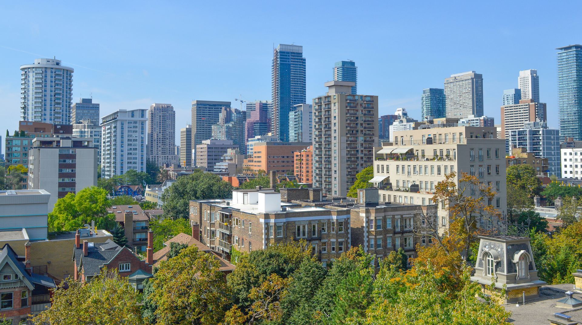 Condo buildings in downtown Toronto