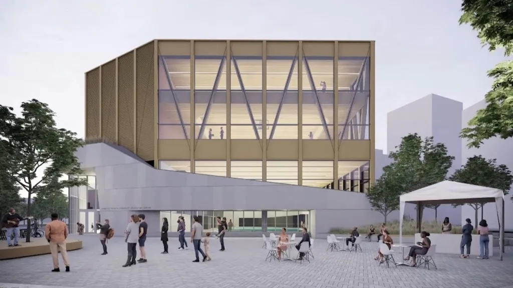 Rendering of the new Lawrence Heights Community Centre (CS&P Architects and Two Row Architects, City of Toronto)