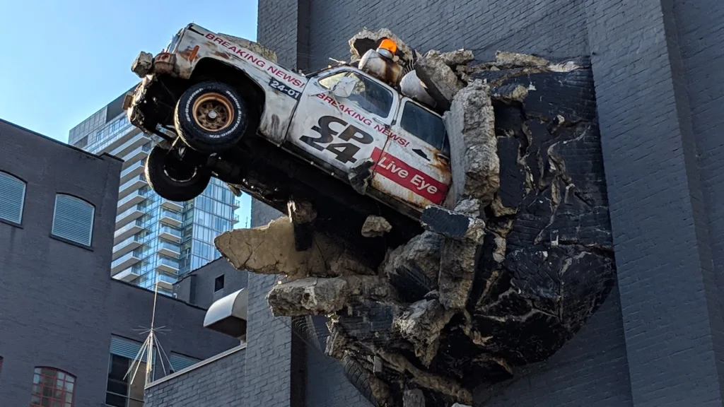 CP24 truck at 299 queen St. W.