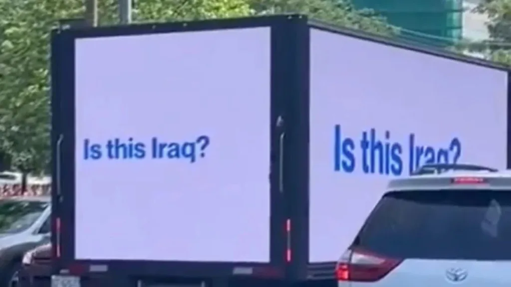 ISlamophobic messaging on truck in Toronto