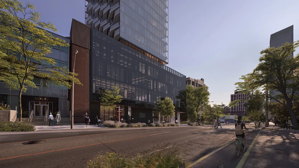 Rendering of development at 586 Eglinton Ave.