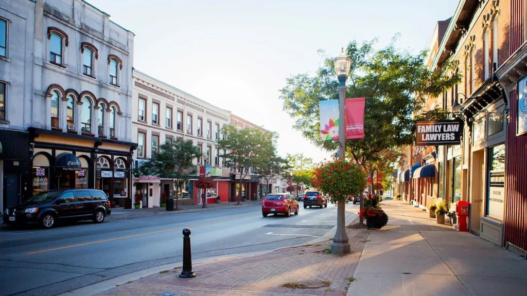 Photo of the downtown of Clarington, Ontario city ranked high for renters